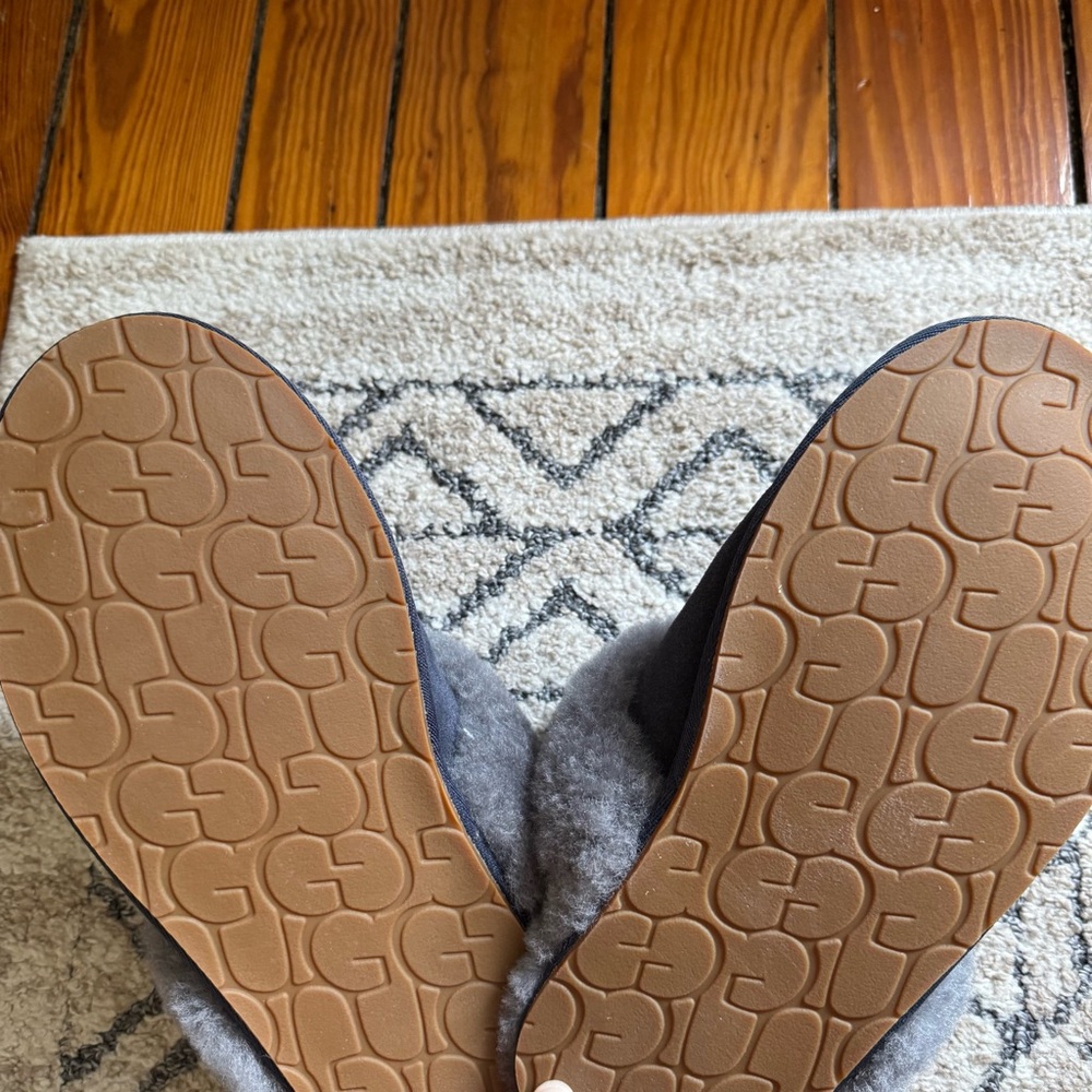 UGG Charcoal Sherpa Slippers - Picture 3 of 3